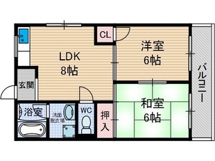 ハイシャトー大翔の物件間取画像